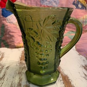 Vintage Green Grape Pitcher. Very Unique Purchased at an Estate Sale.